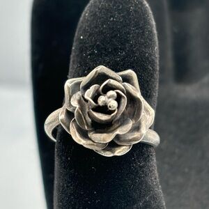 Silver Rose Ring